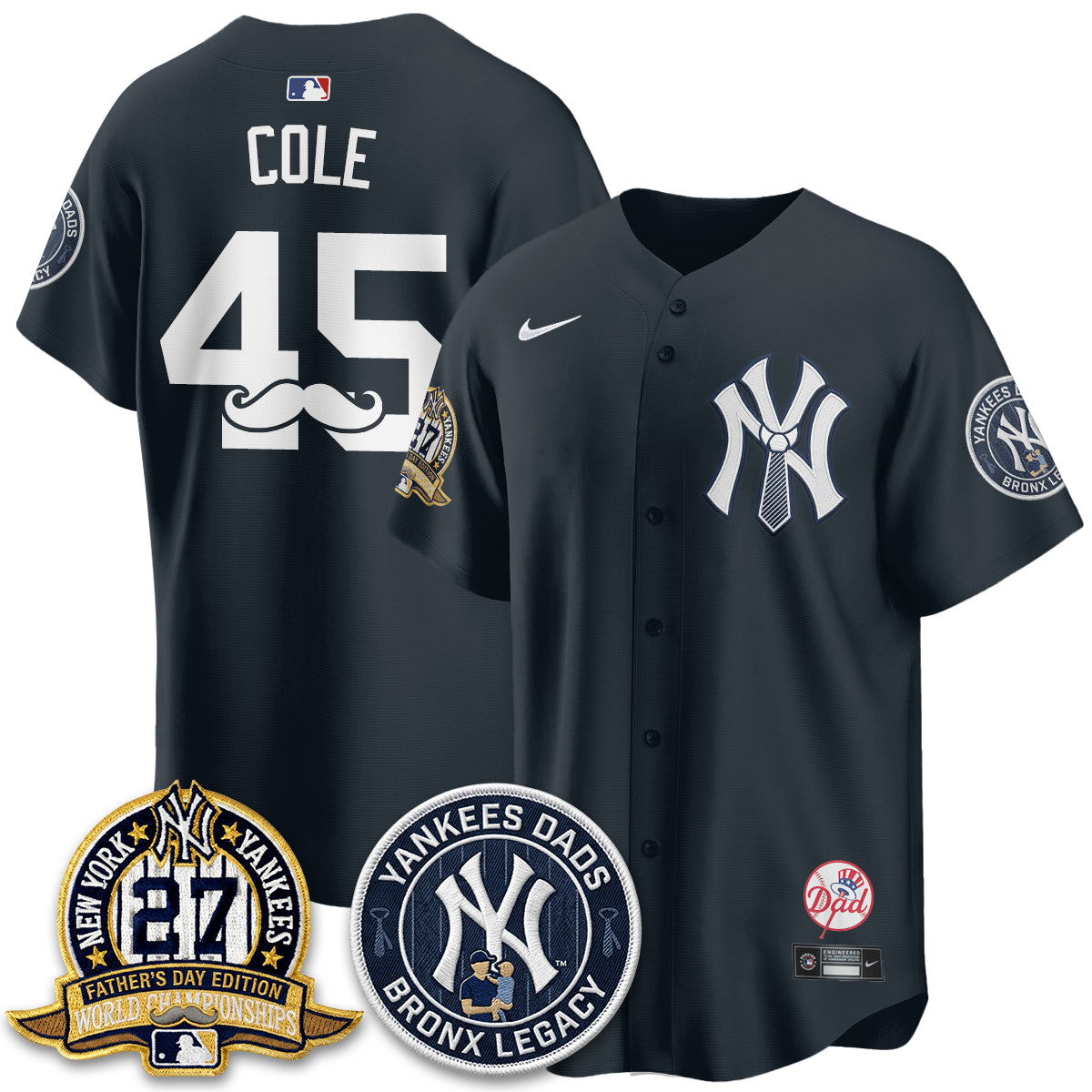 NYY Happy Father's Day 2026 Jersey - Stitched
