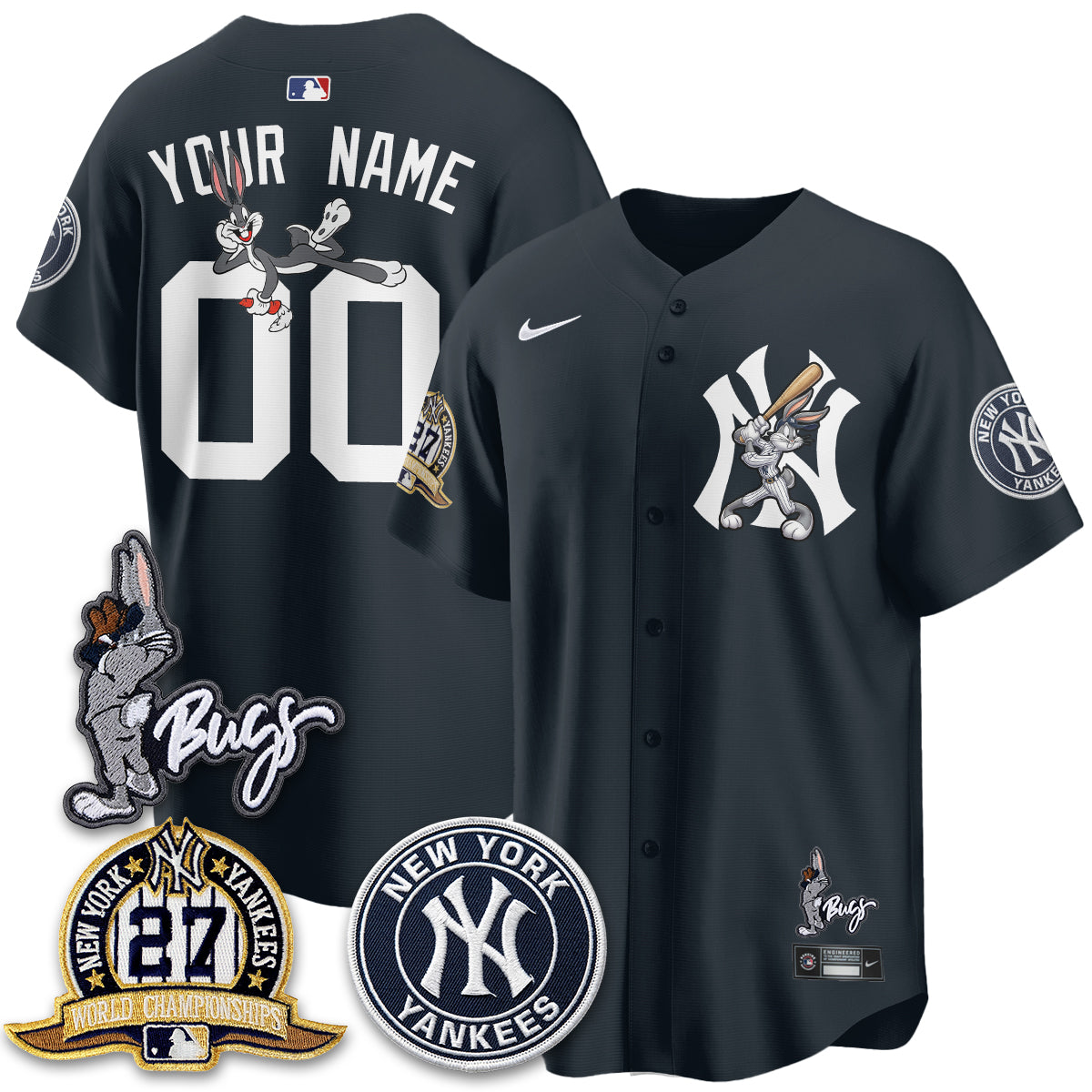 NYY Bunny Vapor Limited Custom Jersey - All Stitched-NQD
