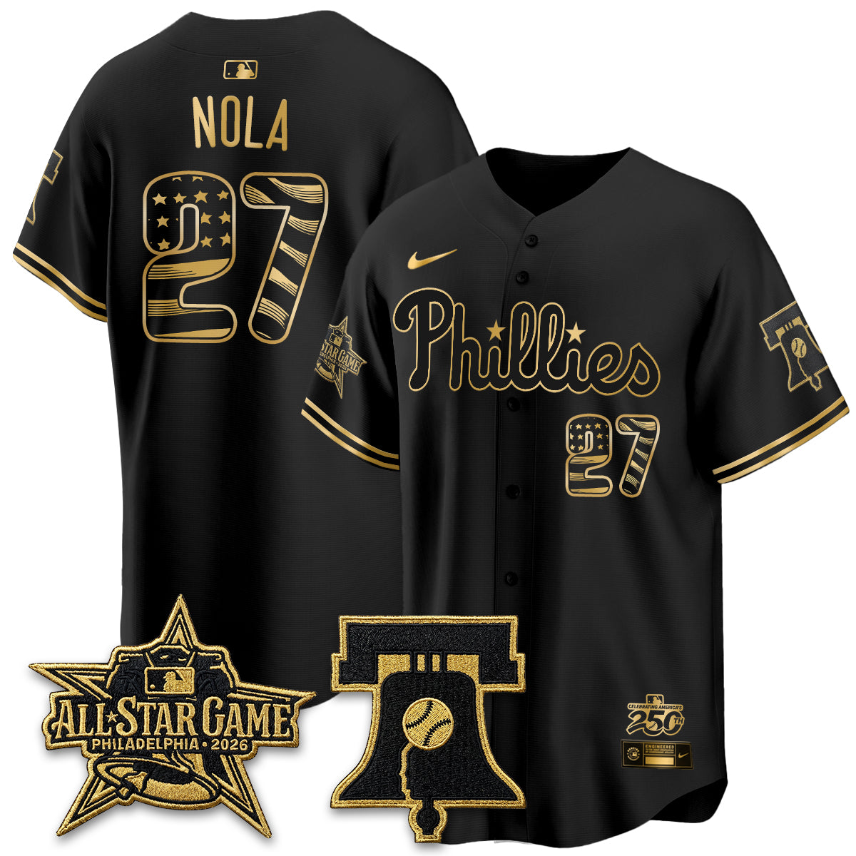 PHI Fourth of July USA Vapor Limited Jersey - Stitched-NQD