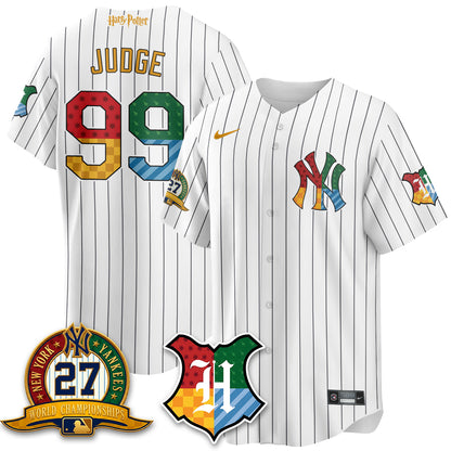 New York Yankees x "The Lightning Bolt Wizard" Edition Vapor Jersey- Stitched