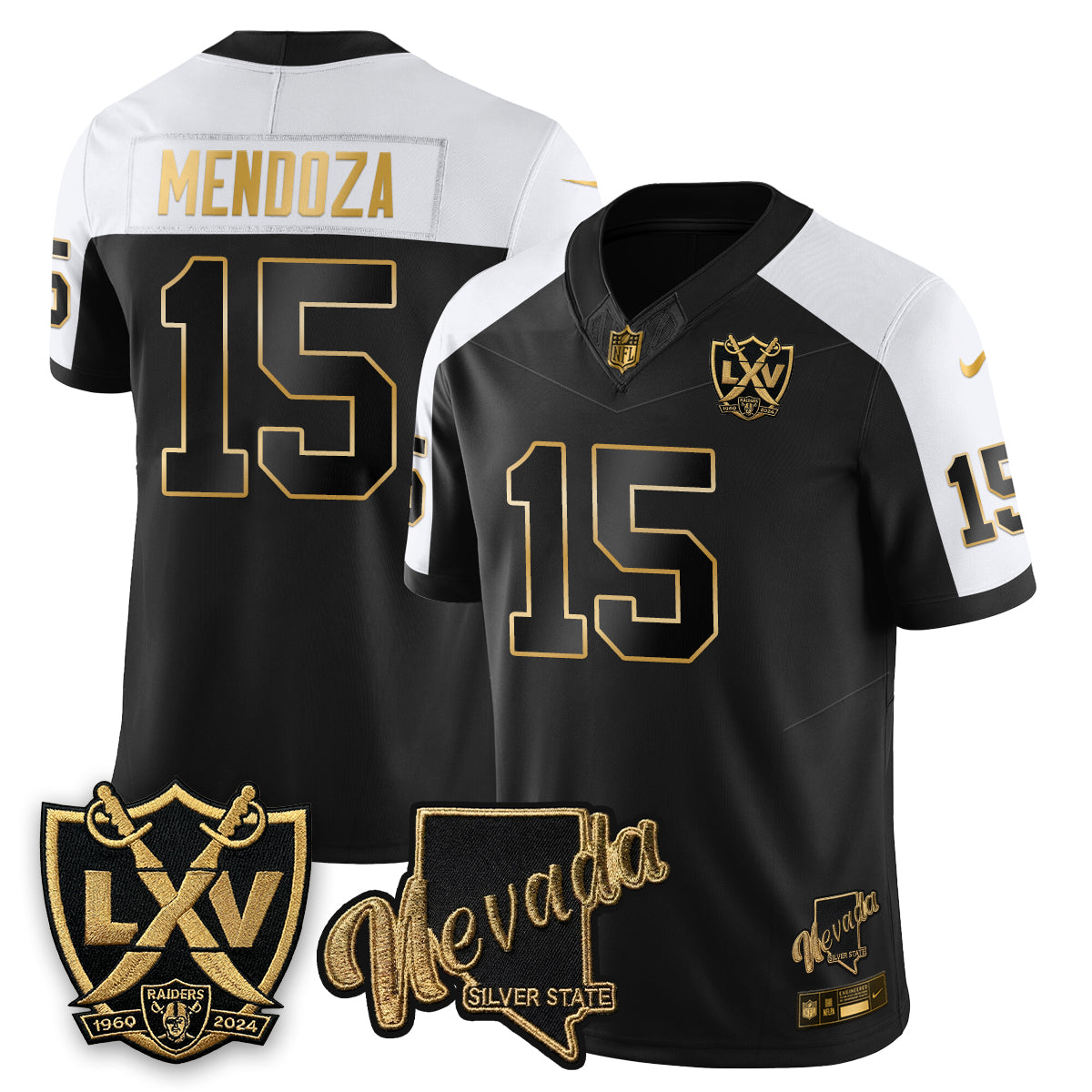 LVR Fernando Mendoza No.1 #15 Jersey - Stitched-NQD