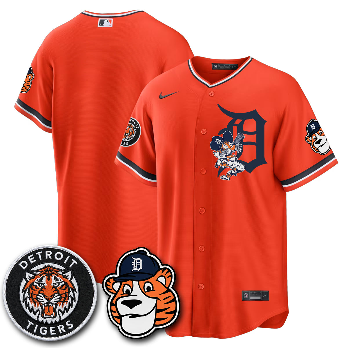 Detroit Tigers Paws Edition Vapor Limited Jersey - Stitched
