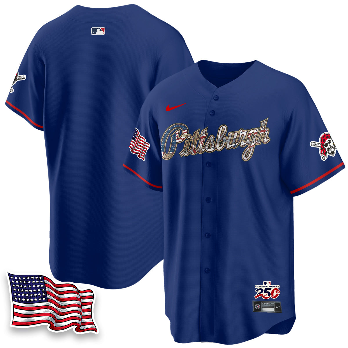 PIT 2026 Independence Day USA Vapor Limited Jersey - Stitched-NQD