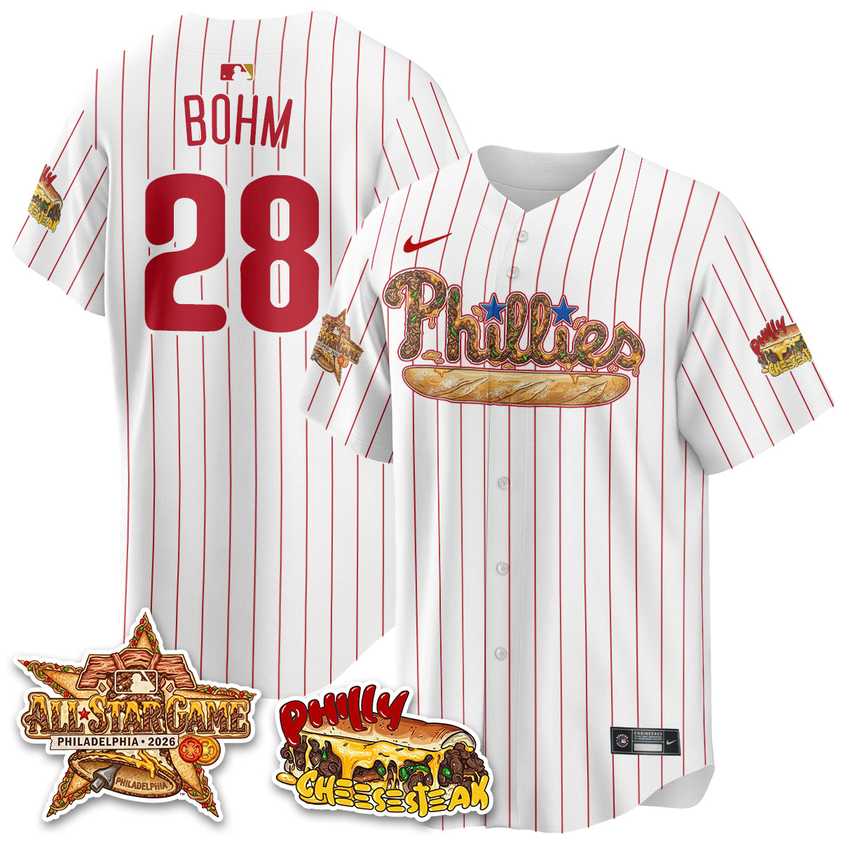 Philadelphia Phillies Cheesesteak Edition Vapor Limited Jersey - Stitched