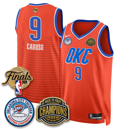 OKC 2026 NBA Western Conference Champions Vapor Jersey - Stitched-NQD