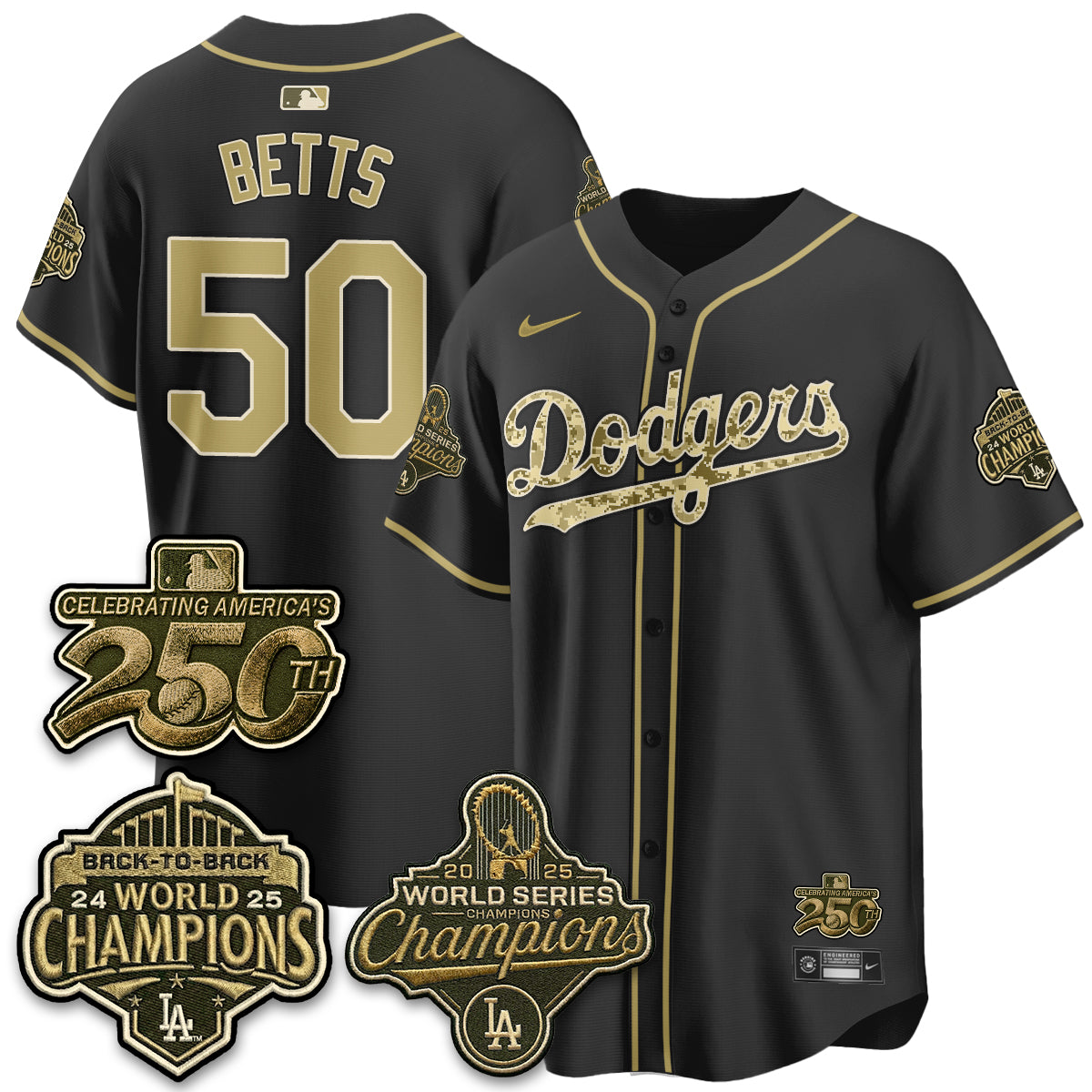 LAD Military Appreciation Game Day Jersey -All Stitched