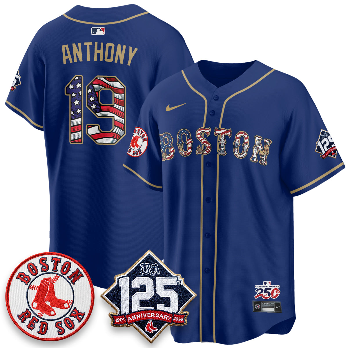 BOS 2026 Independence Day USA Vapor Limited Jersey - Stitched-NQD
