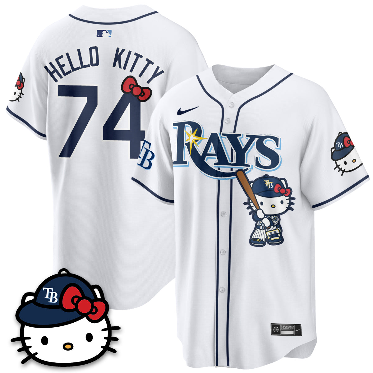 Tampa Bay Rays x Meow KT Edition Vapor Limited Jersey - Stitched-NQD