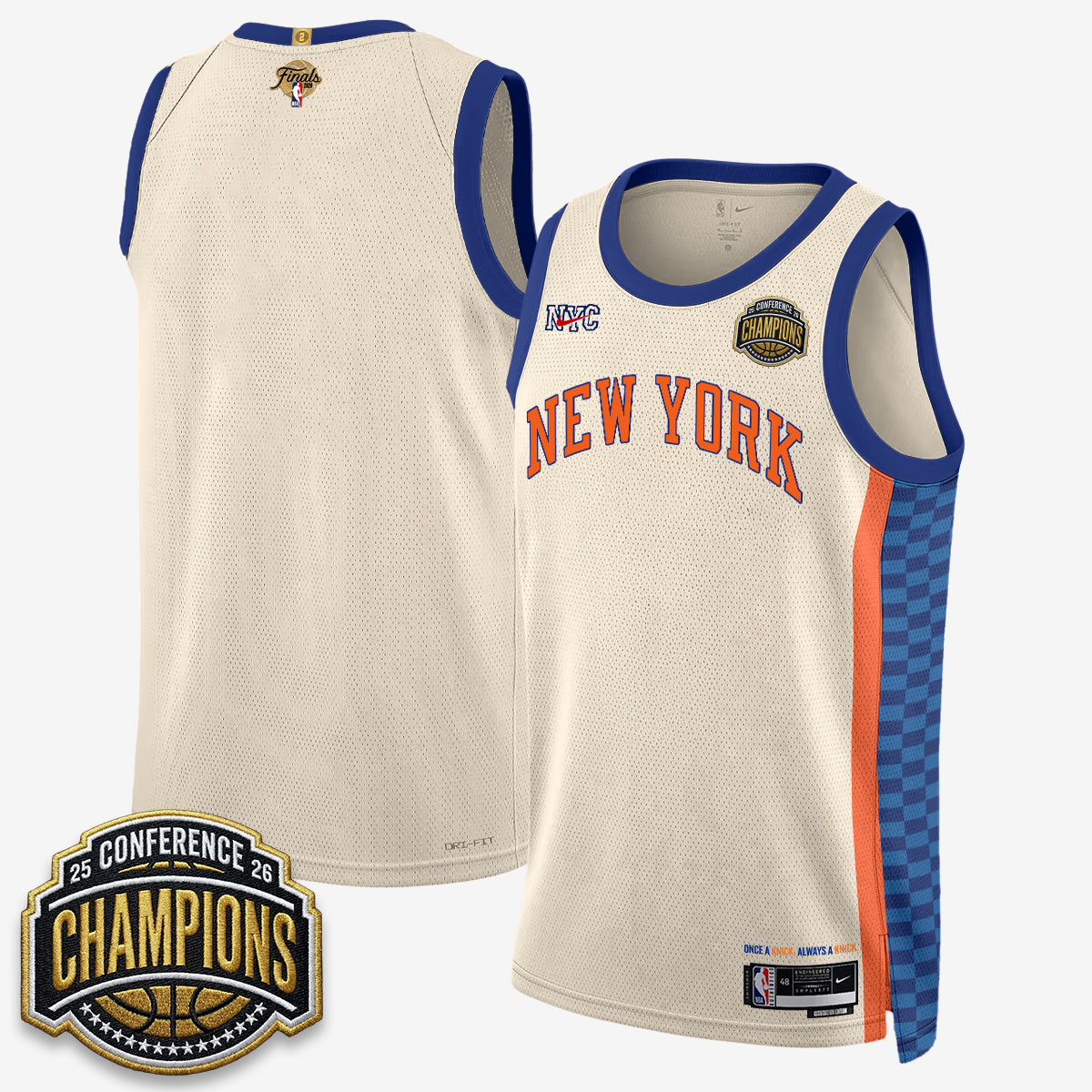 New York Knicks 2026 NBA Finals City Edition Jersey V3- Stitched
