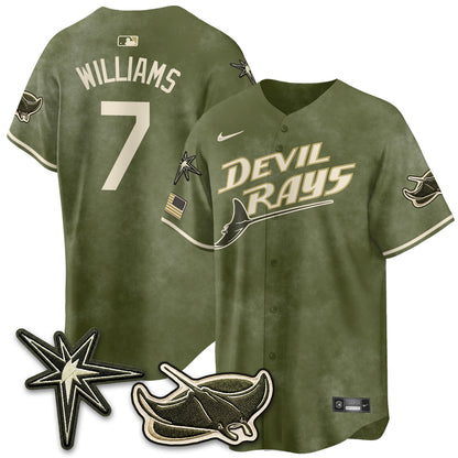TB New Era Olive 2026 Armed Forces Day Jersey - All Stitched