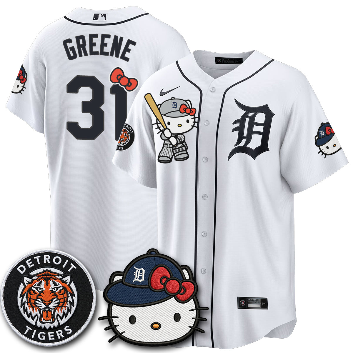 Detroit Tigers x Meow KT Edition Vapor Limited Jersey - Stitched-NQD