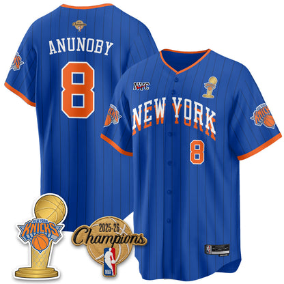 NYK 2026 NBA Champions Vapor Jersey - Stitched-NQD