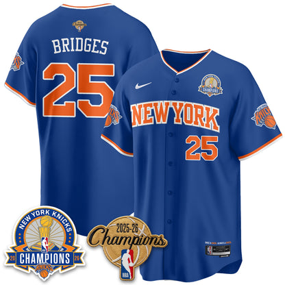 New York Knicks 2026 NBA Champions Special Edition Vapor Jersey V2- Stitched