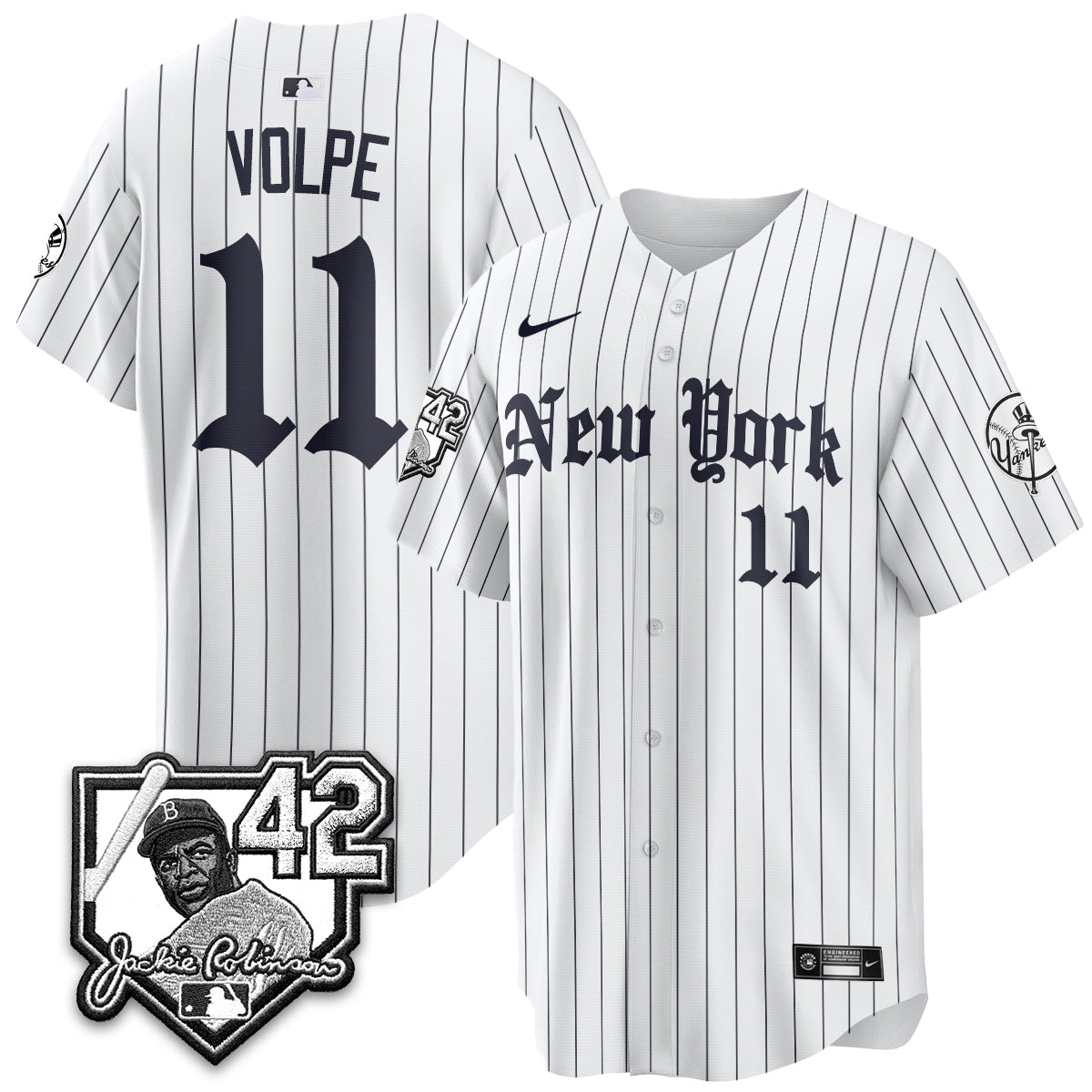 NYY 2026 Jackie Robinson Day Gothic Vapor Limited Jersey - Stitched-NQD