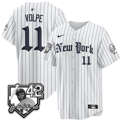 NYY 2026 Jackie Robinson Day Gothic Vapor Limited Jersey - Stitched-NQD