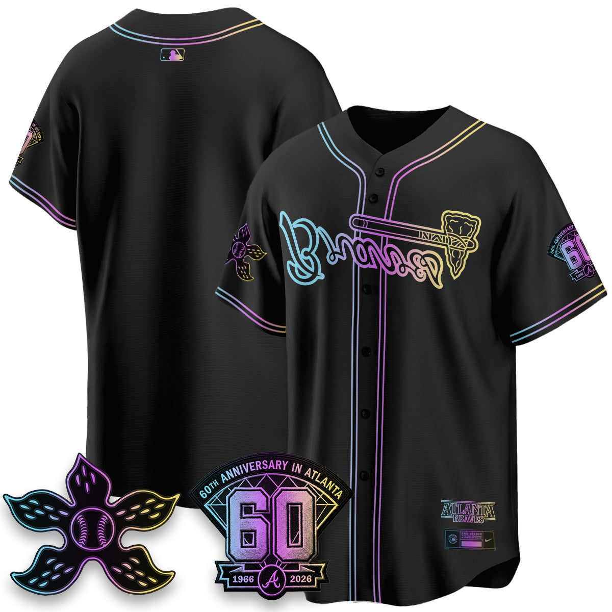 ATL x Stranger Things Vapor Jersey V2- Stitched-NQD