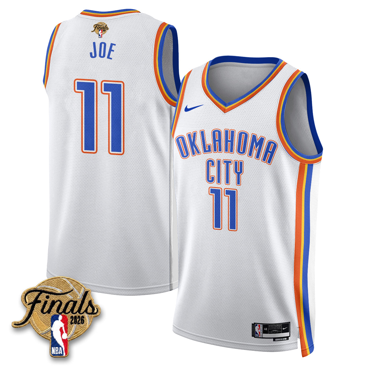 OKC 2026 NBA Western Conference Champions Vapor Jersey V2- Stitched-NQD