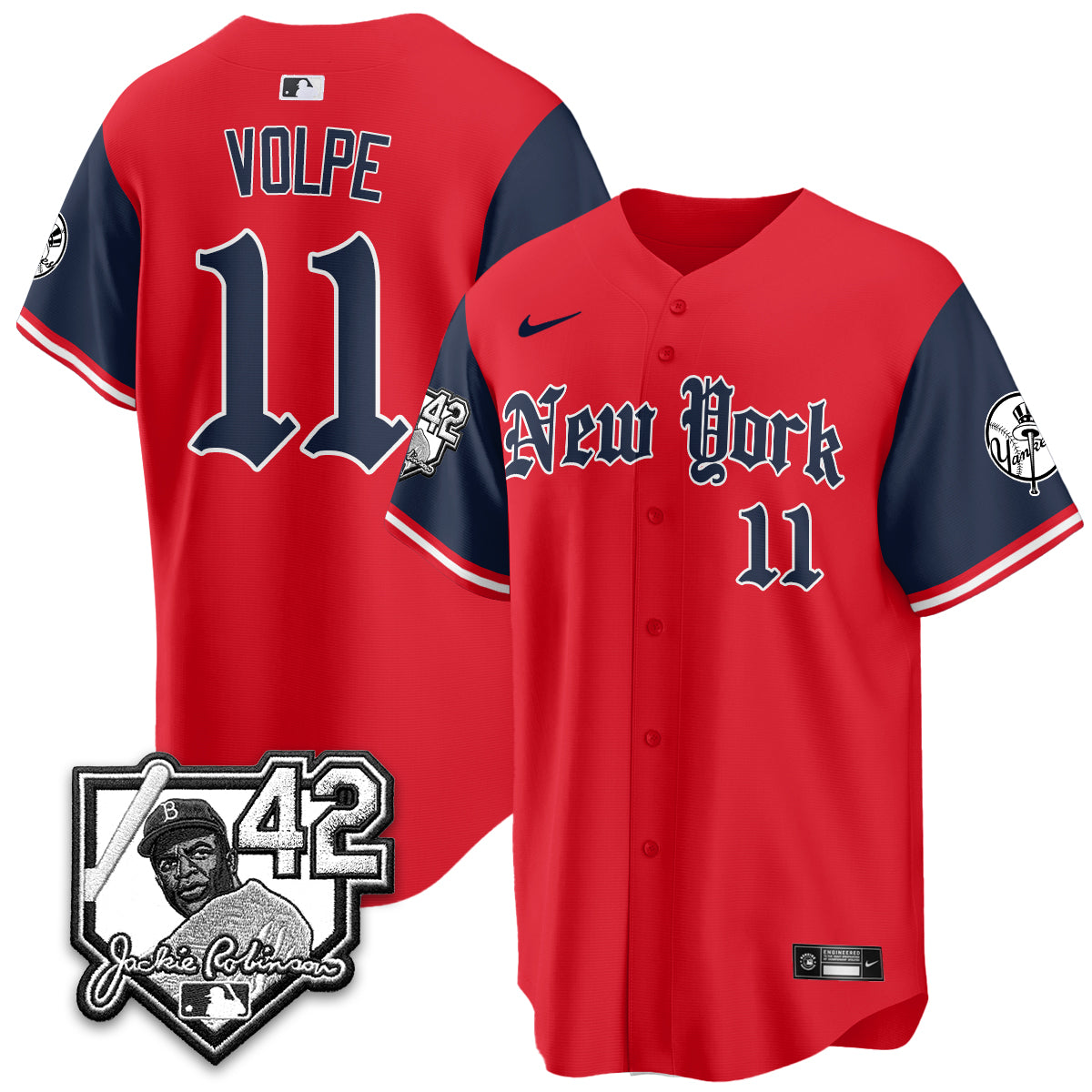 NYY 2026 Jackie Robinson Day Gothic Vapor Limited Jersey - Stitched-NQD
