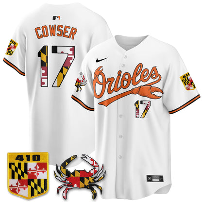 Baltimore Orioles Crab x Maryland Vapor Limited Jersey - Stitched-NQD