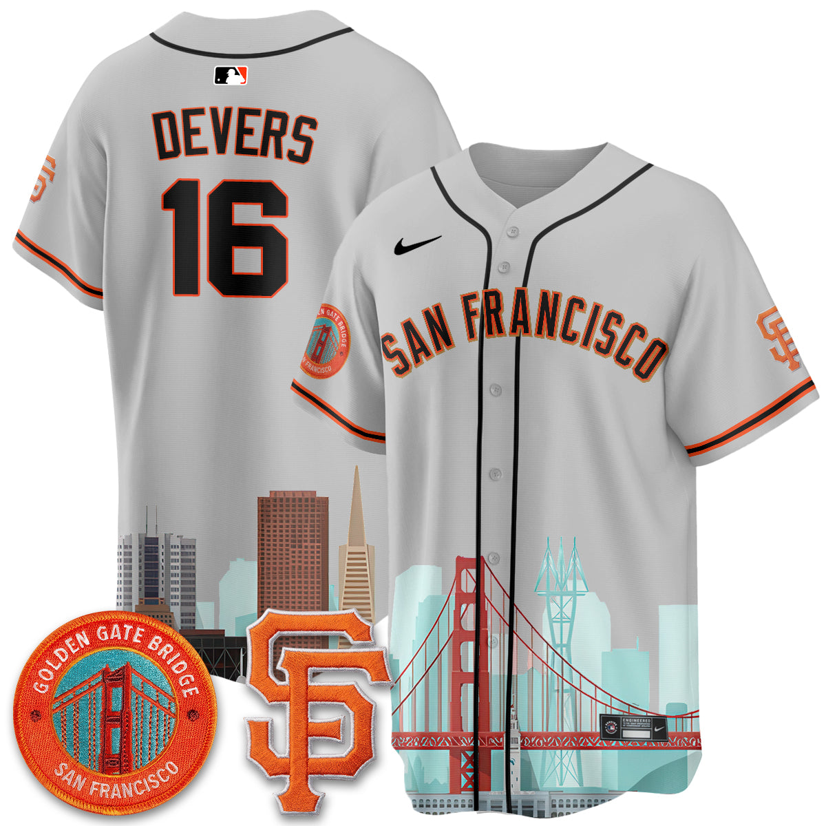 San Francisco Giants SF City Edition Vapor Jersey - Stitched
