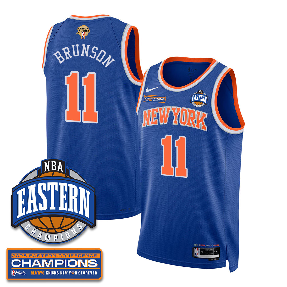 NYK 2026 NBA Eastern Conference Champions Vapor Jersey - Stitched-NQD