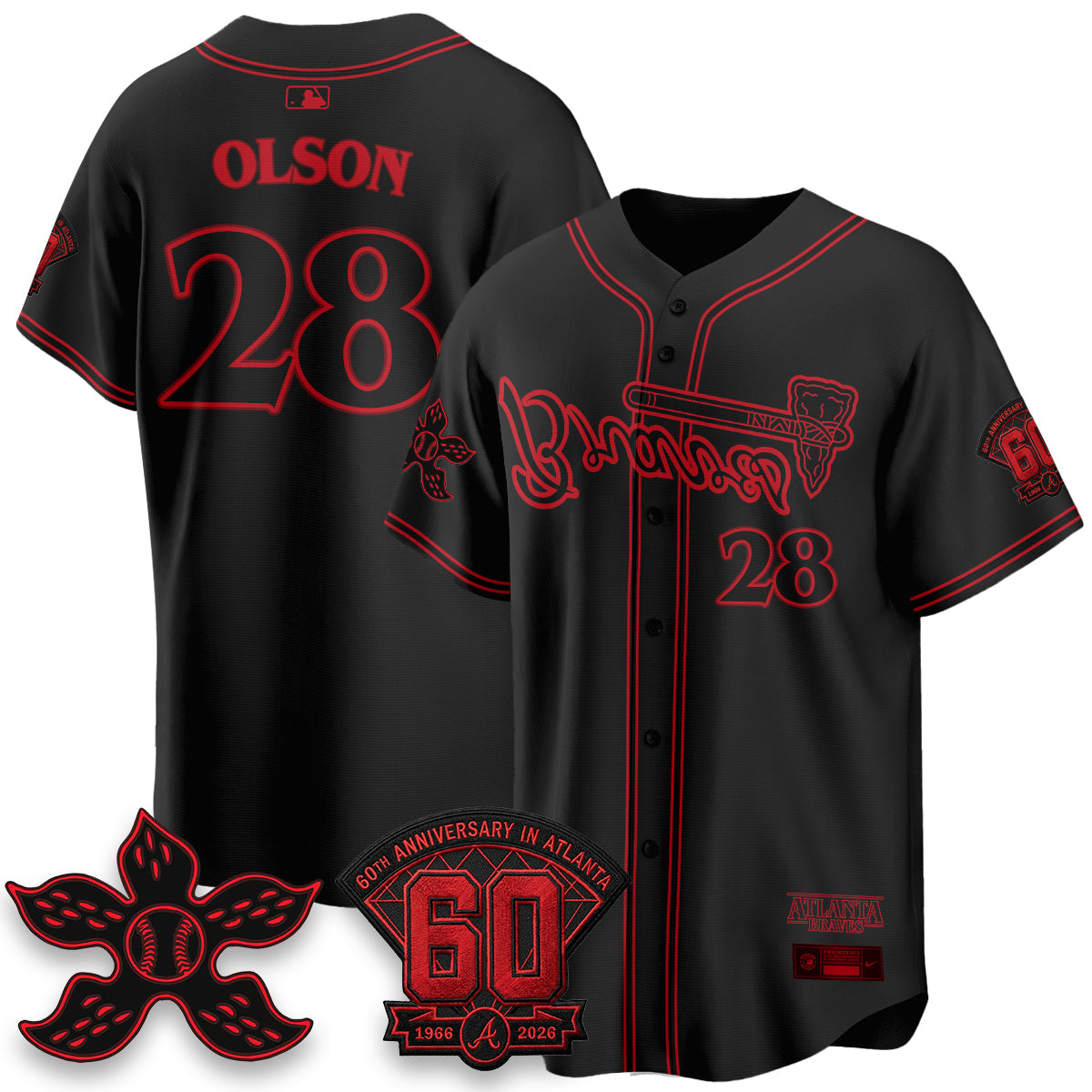 ATL x Stranger Things Vapor Jersey V2- Stitched-NQD
