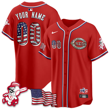 CIN 2026 Independence Day USA Vapor Limited Custom Jersey - Stitched-NQD