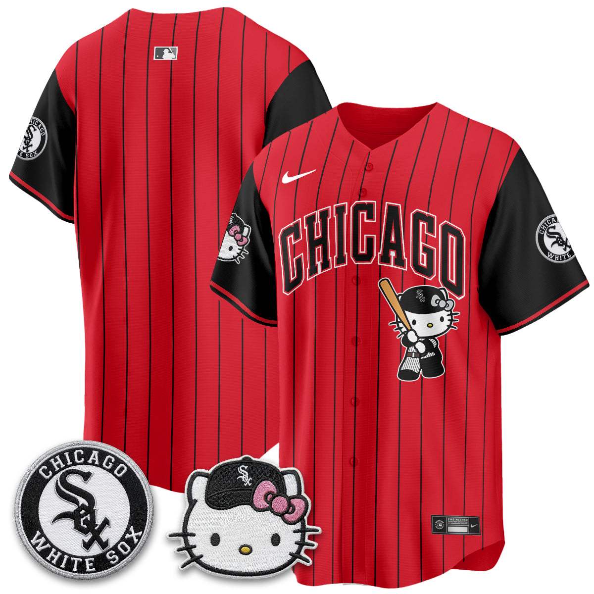 Chicago White Sox x Meow KT Vapor Jersey - Stitched-NQD