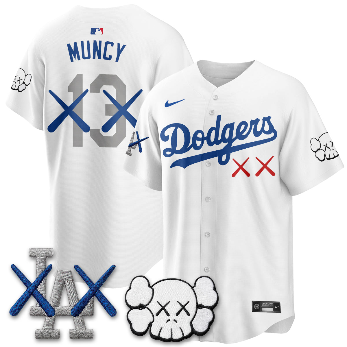 Los Angeles Dodgers x KAWS Edition Vapor Jersey - Stitched