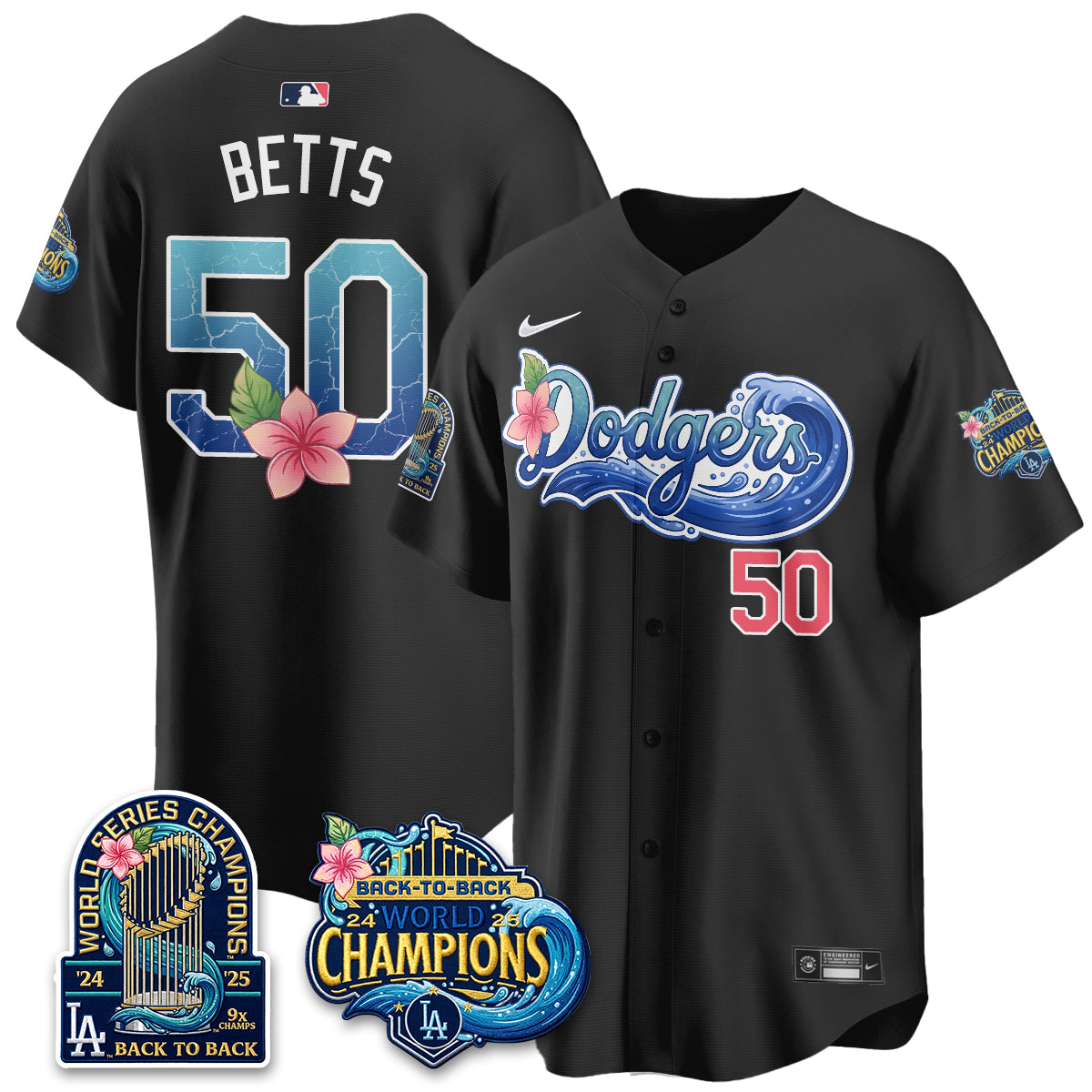 LAD Blue Aloha Paradise Jersey Vapor Limited Jersey - All Stitched