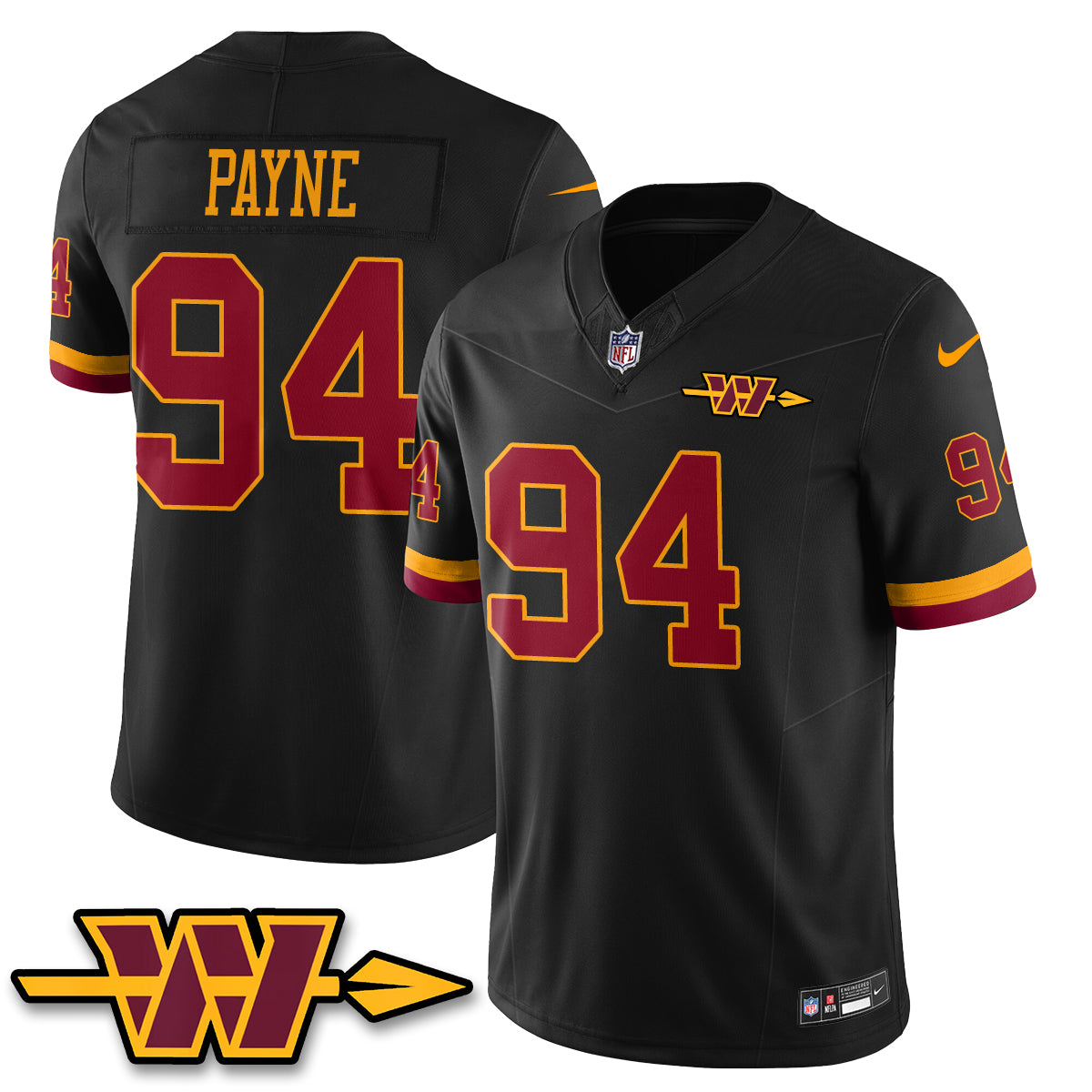 WAS Hail Raiser Vapor Jersey - Stitched-NQD