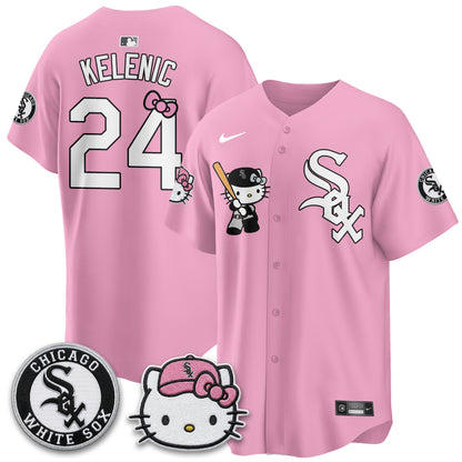 Chicago White Sox x Meow KT Vapor Jersey - Stitched-NQD