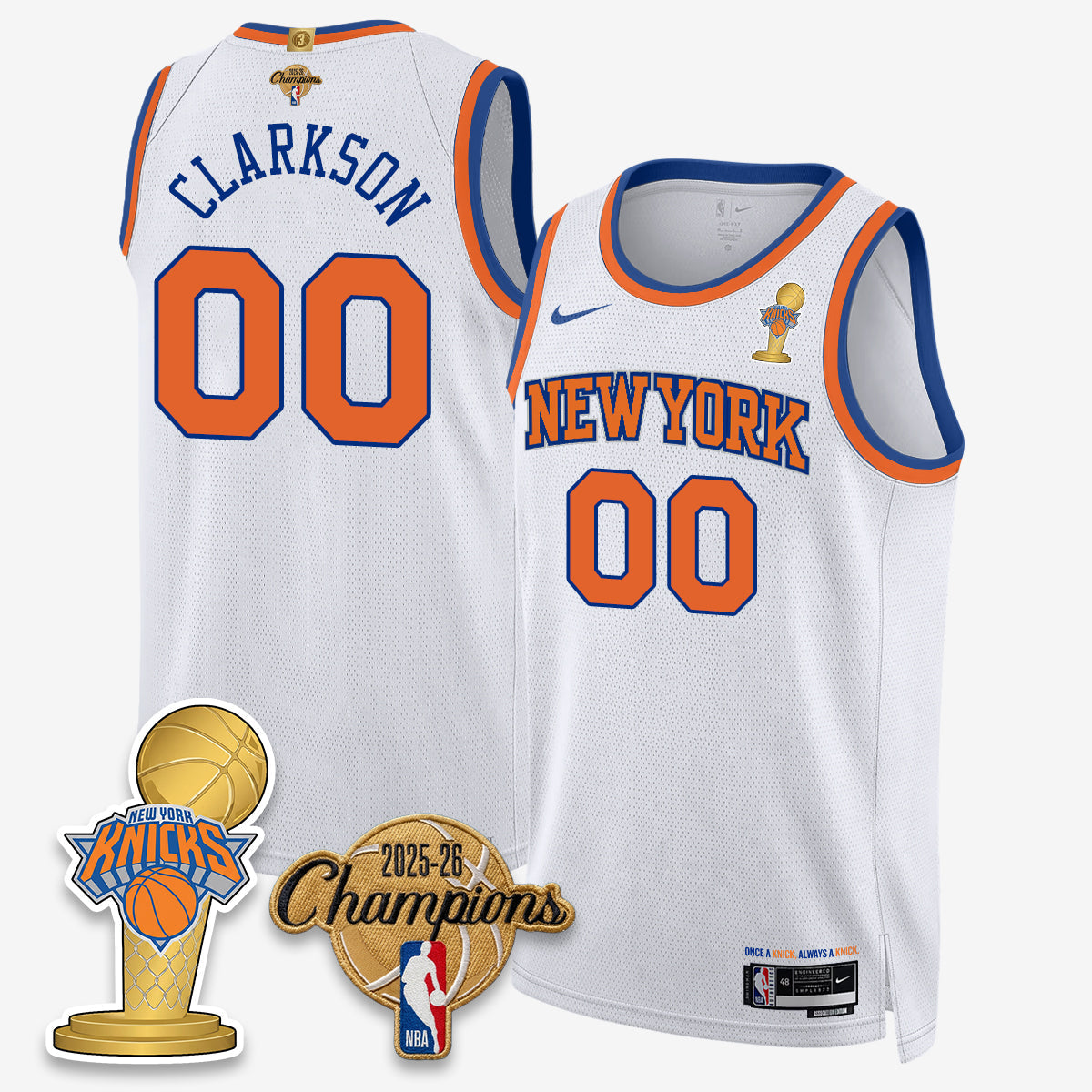 NYK 2026 Basketball Champions Vapor Jersey - Stitched-NQD