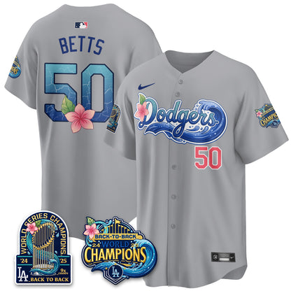 LAD Blue Aloha Paradise Jersey Vapor Limited Jersey - All Stitched