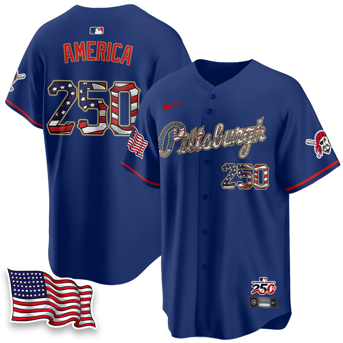 PIT 2026 Independence Day USA Vapor Limited Jersey - Stitched-NQD