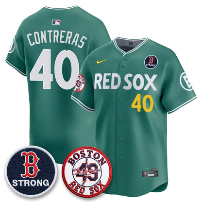 BOS Tim Wakefield Memorial Patch Vaper Premier Limited Jersey - All Stitched V2
