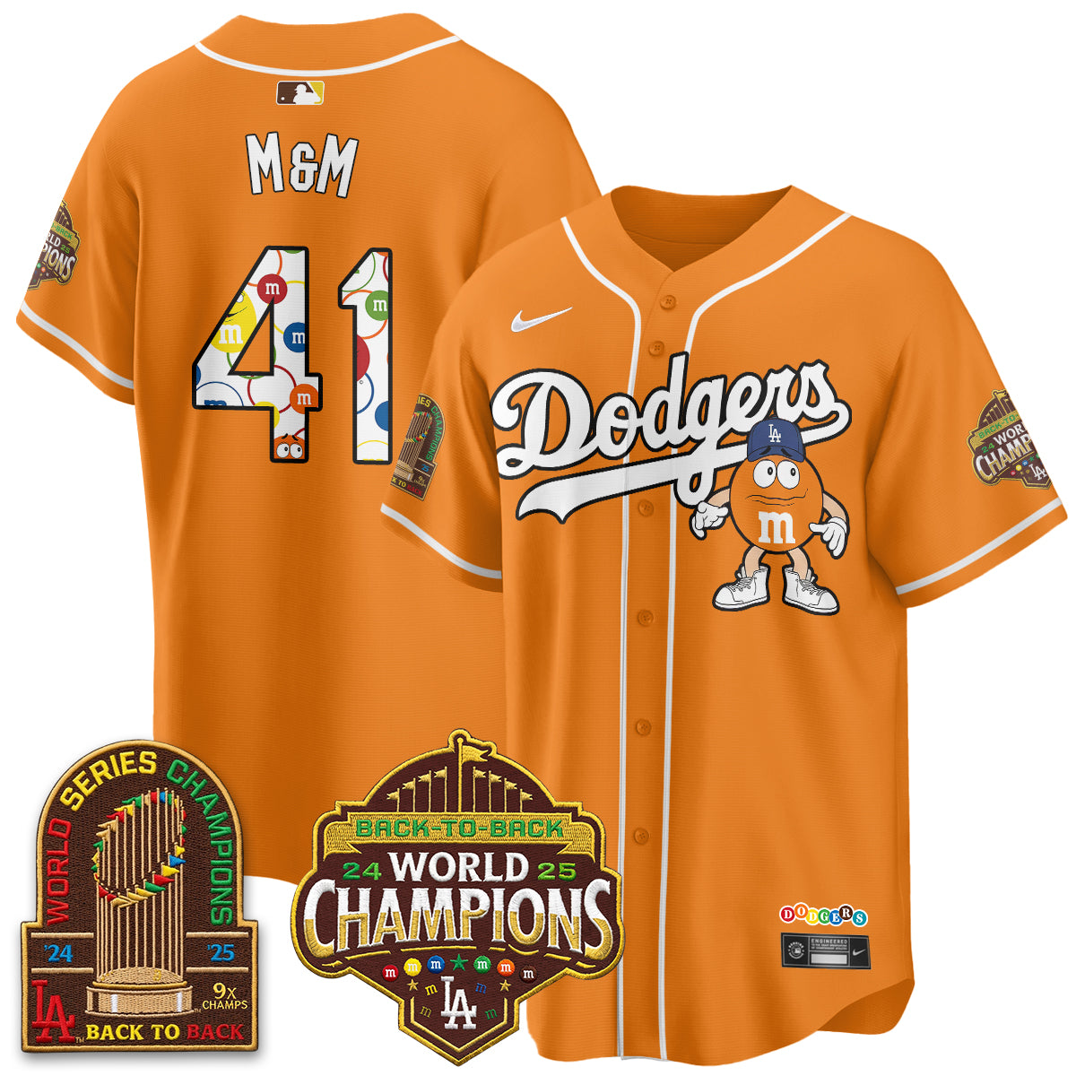Los Angeles Dodgers x m&m Vapor Jersey - Stitched