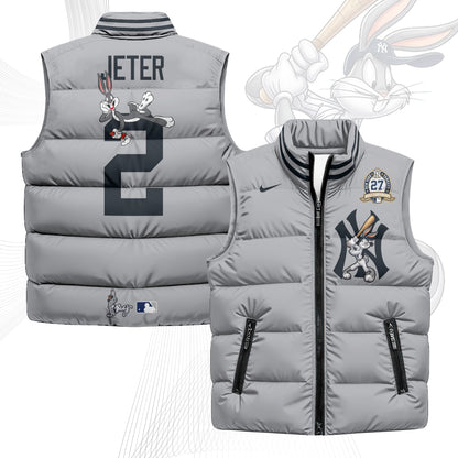 New York Yankees Edition Unisex Puffer Vest - Printed-NQD