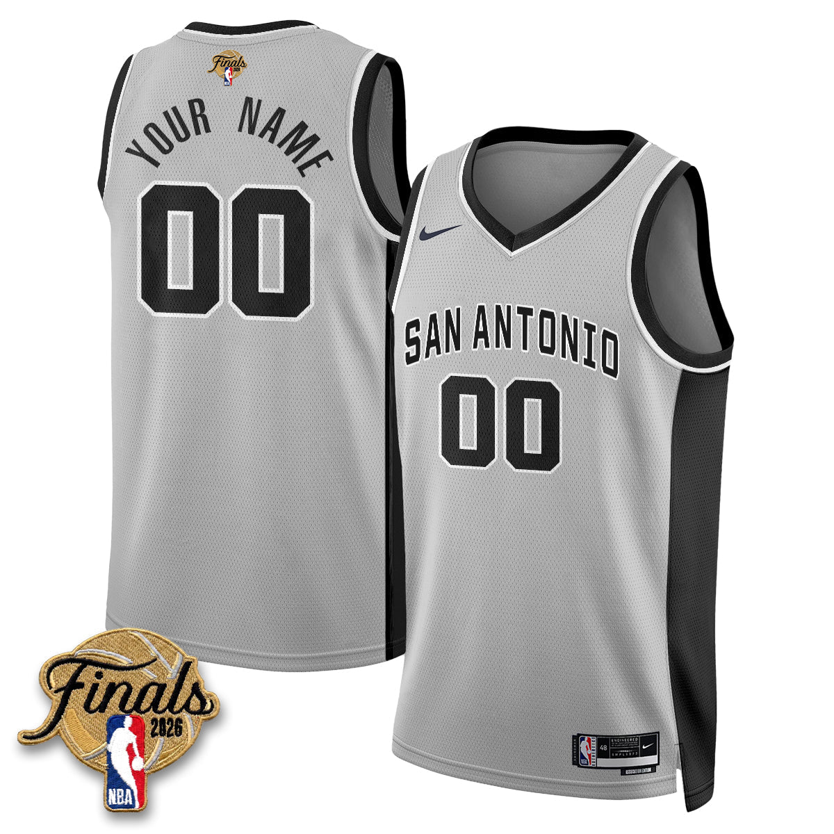 SAS 2026 NBA Western Conference Champions Vapor Custom Jersey V2- Stitched-NQD