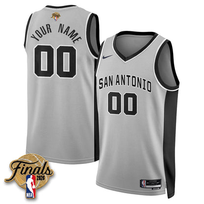 SAS 2026 NBA Western Conference Champions Vapor Custom Jersey V2- Stitched-NQD