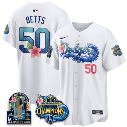 LAD Blue Aloha Paradise Jersey Vapor Limited Jersey - All Stitched