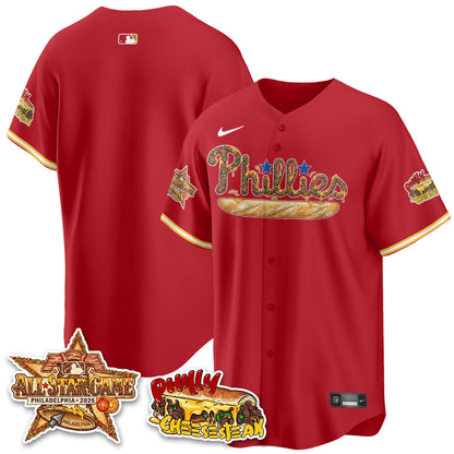 Philadelphia Phillies Cheesesteak Edition Vapor Limited Jersey - Stitched