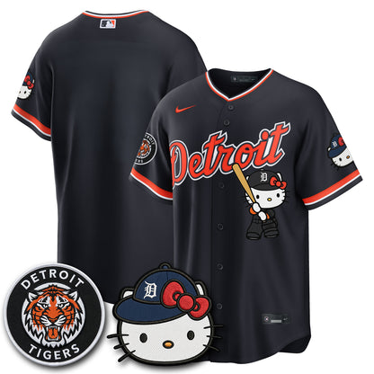 Detroit Tigers x Meow KT Edition Vapor Limited Jersey - Stitched-NQD