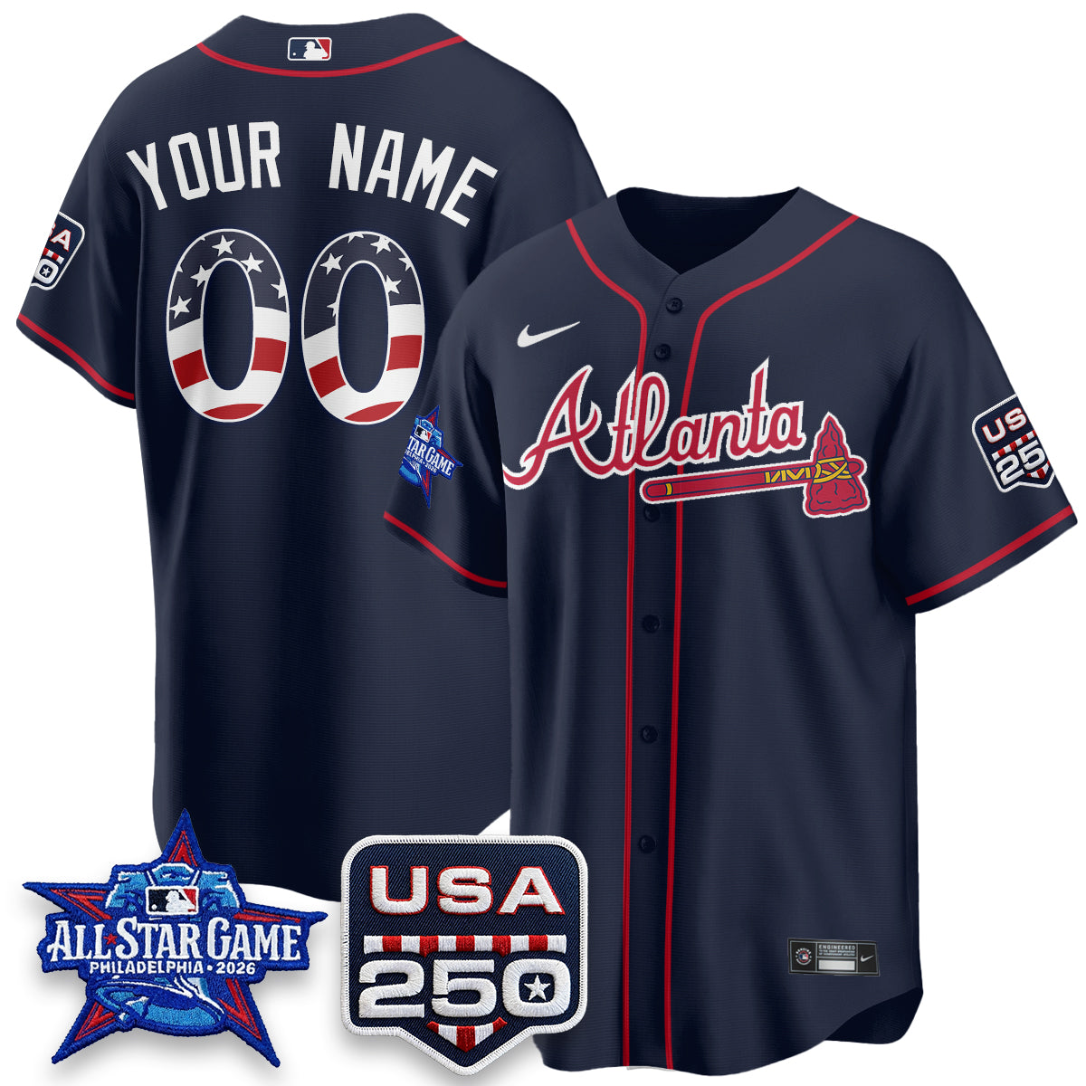 ATL 2026 All Star Game Vapor Custom Jersey- Stitched