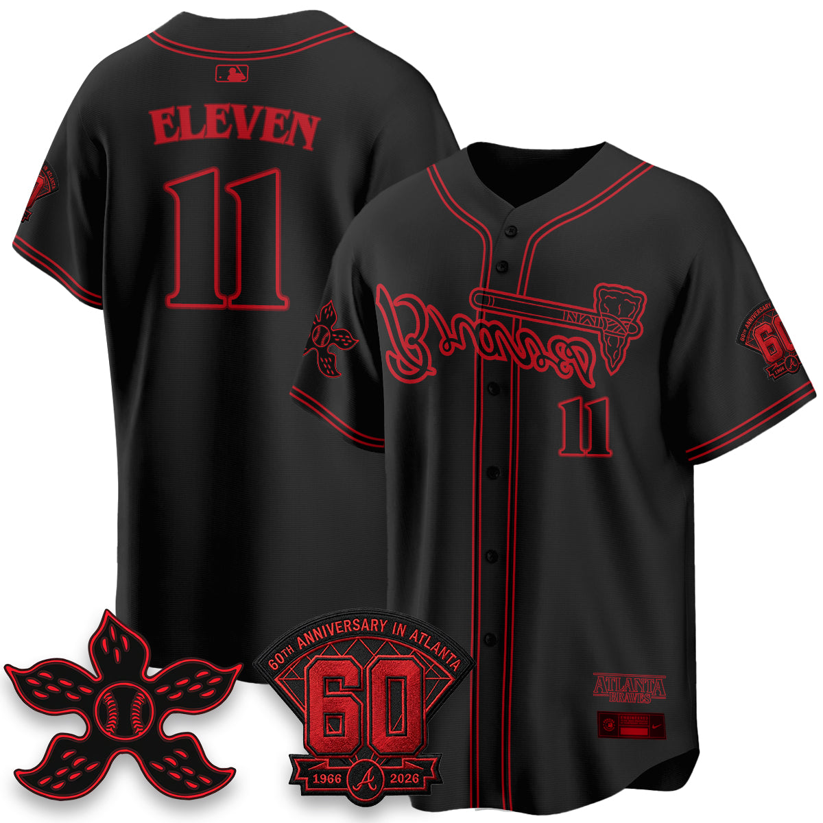 ATL x Stranger Things Vapor Jersey V2- Stitched-NQD