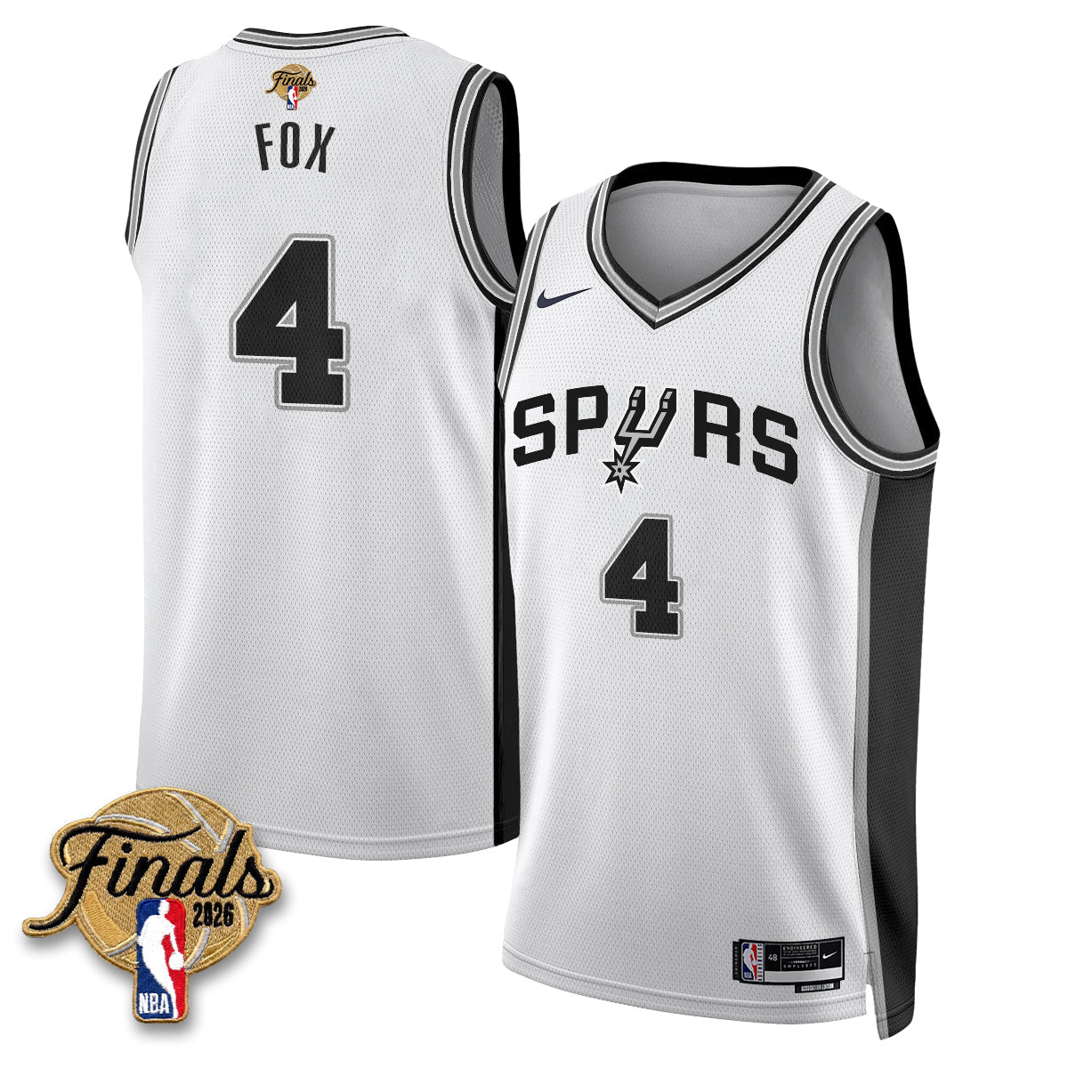 SAS 2026 NBA Western Conference Champions Vapor Jersey V2- Stitched-NQD