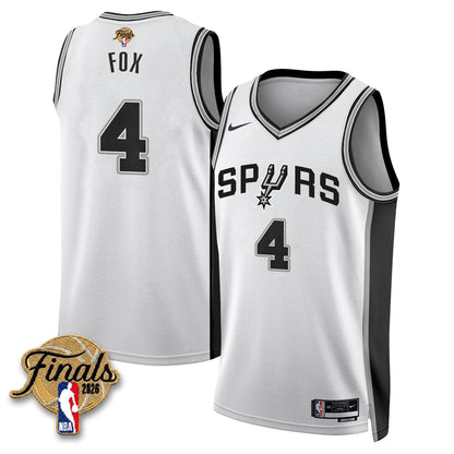 SAS 2026 NBA Western Conference Champions Vapor Jersey V2- Stitched-NQD