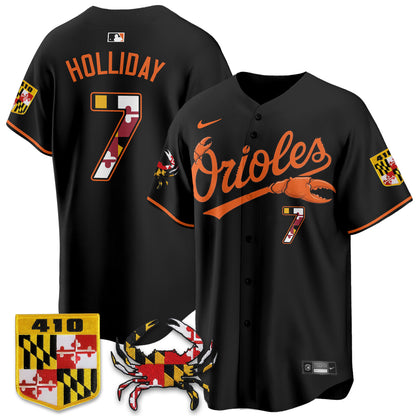 Baltimore Orioles Crab x Maryland Vapor Limited Jersey - Stitched-NQD