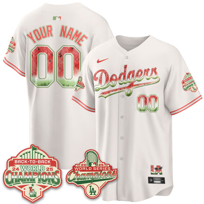 LAD National Watermelon Day Vapor Custom Jersey - Stitched