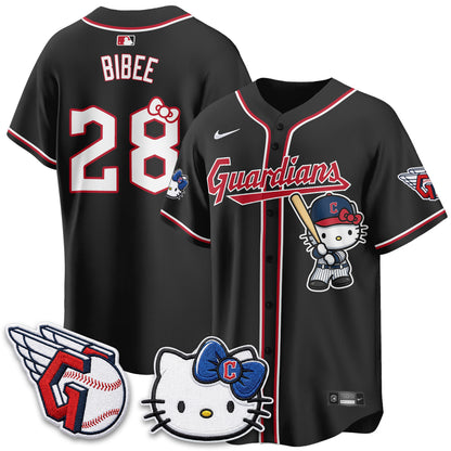 Cleveland Guardians x Meow KT Vapor Jersey - Stitched-NQD